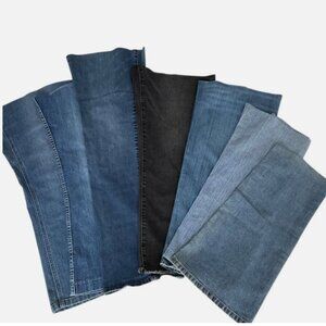 7 Denim Jean Legs Craft Quilt Upcycle Lot C